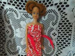 midge redhead orange dress